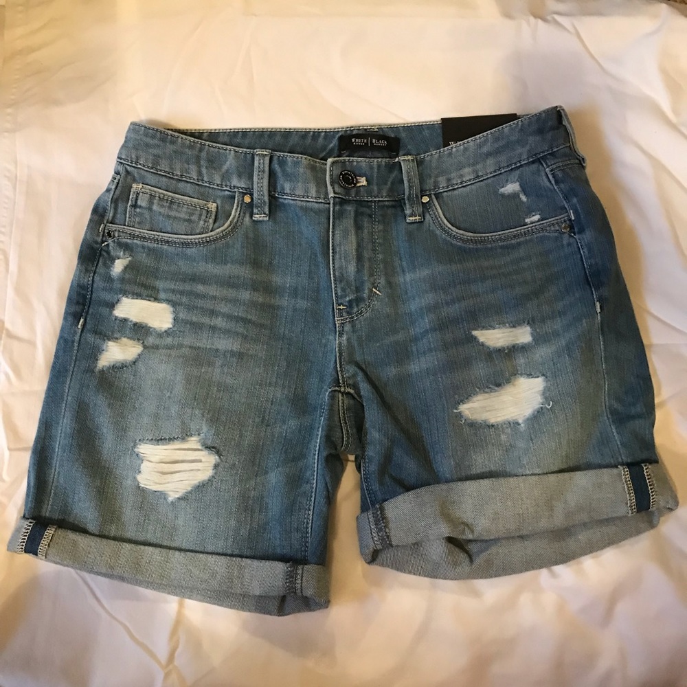 White House Black Market Girlfriend Denim Shorts